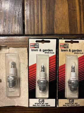 5921 Champion 677545839404 Lot Of 3 Genuine Cj8 843 Spark Plug Replaces Ngk Bm6a Bosch