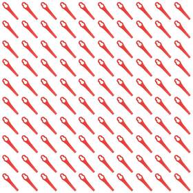 Tuohai81 Cionyce 100 Pcs Nylon Mower Blades Plastic Accessories Garden Lawn Bla