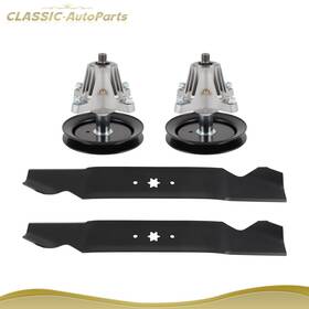 Cl17624ts174 Classic-autoparts 46 Inch Deck Blade Spindle Kit Combo Set Fits Cub Cadet Rzt-l46 Rzt-s46 Mower