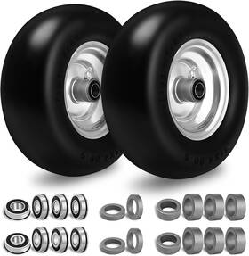 Cliseve11x4.00-5 Cliseve 11x4.00-5 Flat-free Lawn Mower Tires Solid Smooth Inch