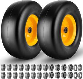Cmood 445009549595 13x5.00-6 Flat Free Tire And Wheel Lawn Mower Tires 13x5.0-6 Zero Turn Fr