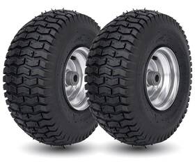 Cmood 760701615117 15x6.00-6 Lawn Mower Tire And Wheel Front Compatible John Deere Craftsman