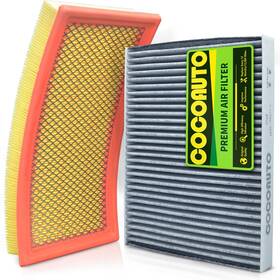 Fp68-fa1884 Cocoauto Air Filter Kit For 20122019 Explorer Sport Police Interceptor Sedan/utility