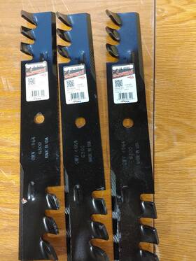 S3dw Copperhead Rotary 034761063004 3 Mulching Blades-fits John Deere Bad Boy 48 Inch 15-6300