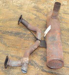 161230 Craftsman 161062 Gt 3000 Tractor Exhaust Muffler And Tube