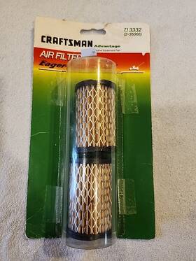 Eager-1 Craftsman 71-3332 Advantage Air Filter Part No. Set Of 2 Filters New