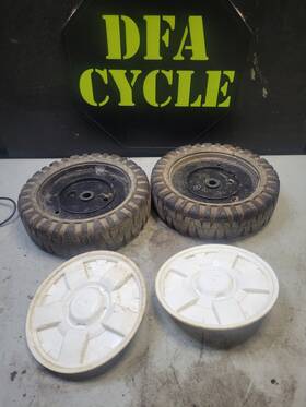 753-08093 Craftsman 734-2005b 2 Used Lawn Mower Wheel 8x2