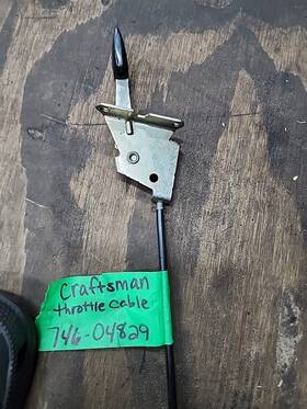 946-04829a Craftsman Oem Throttle Cable Compatible With Cub Cadet Troy Bilt Mtd Mower Used