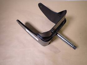 603-05075a-0637 Cub Cadet 195997067195 Black Caster Bracket Assembly Z-force Sx Sz 48 54 60