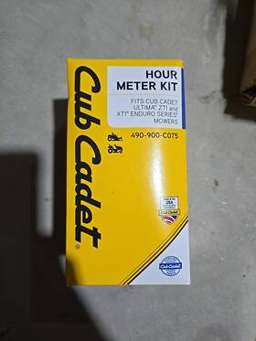 490-900-c075 Cub Cadet / Mtd Hour Meter Kit Gs Gsx Z 50 154 42 Cc800 Ztx6 Square