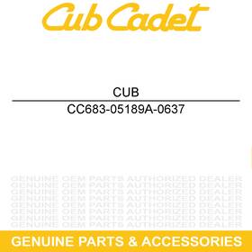 683-05189a-0637 Cub Cadet Black Frame Assembly Cc30 Mini Rider Lawn Mowers