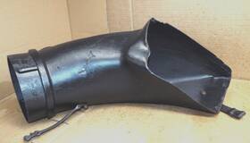 731-0827 Cub Cadet Mtd White A B D Lower Chute Bottom Tube Bagger Grass Catcher