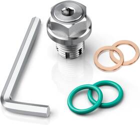Dfl-071 Deefill 1/2-20 Double Oversize Piggyback Oil Drain Plug Stainless Steel Self Tapping