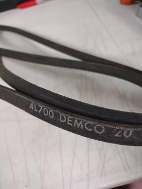 4l700 Demco Dayton Electric Industrial And Lawn Mower V-belt 1/2 Inch X 70 Usa Nos