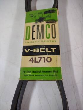 4l710 Demco Dayton Electric Industrial And Lawn Mower V-belt 1/2 Inch X 71 Usa Nos