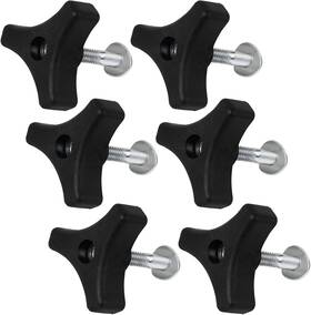 Thksb-6 Demjamr 6 Sets Lawn Mower Handle Knobs Nut Bolt Triangle Knob Screw For Hon