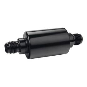 Dewhel 700855066274 Black Anodized Aluminum Fuel Filter An6# 6 An Male Inlet Outlet