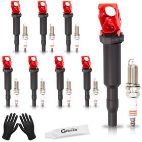 97506 Dowyta Uf592 Set Of 8 Upgraded Ignition Coil Park And Spark Plugs Compatible With B