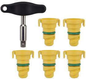 F-150 Dsnaduo 799408490581 6 Pack Oil Drain Plug Compatible With Ford F150 Mustang Bronco Explorer