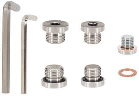 Dsnaduo 799408490642 5 Pcs Stainless Steel Oil Drain Fill Plug Kit For Polaris Rzr Ranger