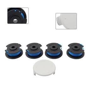 Efmotorshop 550756206442 Spools 0.065 4 Pack With Cap Fit For Hart Auto-feed String Trimmers