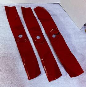 109-5877-03 Exmark New Set Of 3 109-5877 Mulching Blades Fits 56 Inch Decks Oem
