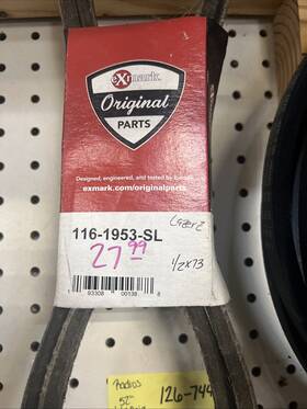 116-1953-sl Exmark V-belt Part #