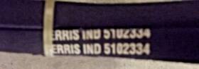 5102334fs Ferris Belt Zero Turn Oem Genuine Original Part T75