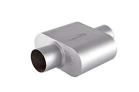 Floshine 744581854576 Universal Mufflers Single Chamber 3 Inch Inlet/3 Outlet Performance Auto