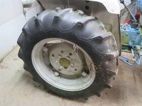 F-1700 Ford Shibaura 1500 1710 1900 1700 Tractor Firestone 11.2-24 Rear Tires And Rims