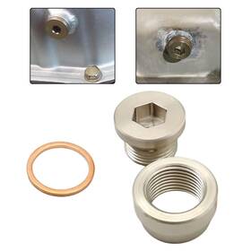 Fzjdsd 755769261482 12mm Kit Steel Bung And Plug Washer Transmission Sump Drain