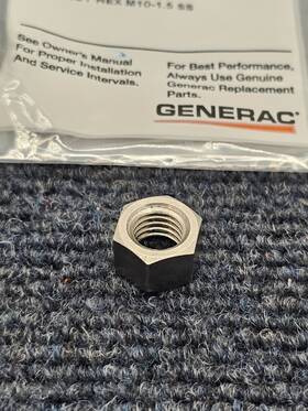 M10-1.5 Generac G088510 Qty 4 Nut Hex Ss For Equipment