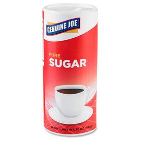 56100ct Genuine Joe Pure Cane Sugar Canister - 1.25 Lb Natural Sweetener
