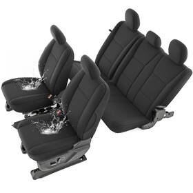 Fosbr245153 Giant Panda Neoprene Seat Covers For F-250/f-350 Super Duty 2011-2016 Uv And