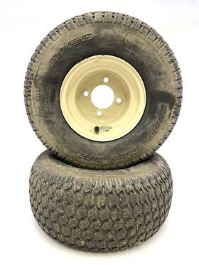 483905 Grasshopper Used Oem Mower Set Of 2 Turf Tires With Rims Free Shipping