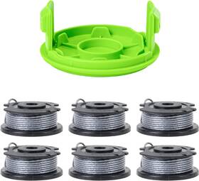 1803702 Greenworks 0.065 Inch Single Line Auto-feed String Trimmer Spools 6-pack