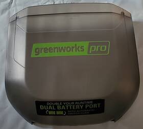M060l01 Greenworks Plastic Battery Door Cover 21 Inch Push Lawn Mower Model - Guc