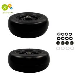 Opp2229922 Gurdtopo 2pcs 11x4.00-5 Tire And Wheel Smooth Tread For Zero Turn Lawn Mower 3/4 Inch Axle Hole