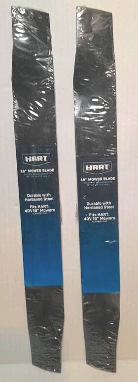 Hac118mbvnm Hart Set Of 2 New 18 Inch Mower Replacement Blades Oem For 40v