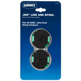 Hac180rl Hart 2-pack .080-inch Pre-wound Cordless Trimmer Spools