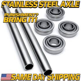 Hd Switch 695783484453 2 Kits Front Axle And Shielded Wheel Bearings For Badboy Zt-avenger 2020-2025