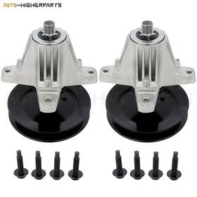11660539 Higher-autoparts For Spindle Assembly With Pulley Bolt Mtd Cub Cadet Zt-l54 Kh 2 Pcs