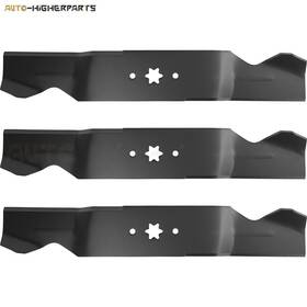 742-0677 Higher-autoparts 11660679 For Mower Blades Mtd Cub Cadet Toro 112-0931 98024 54 Inch High Lift 3 Pcs