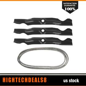 Htc17613954a Hightechdeals8 50 Inch Deck Blade Belt Kit Fits Cub Cadet Mtd Rzt 742-04056 742-04053a 754-04044