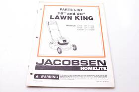 Ja-99018-2 Homelite Textron Parts List 18 Inch And 20 Lawn King