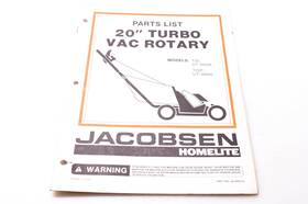Ja-99018-6 Homelite Textron Parts List 20 Inch Turbo Vac Rotary