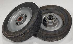 42810-vb5-f43zb Honda 2 Pk Used Genuine Wheel Assy Rr 9 Inch Silver Comm. Mower