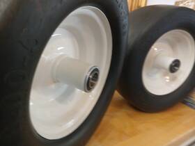 07101105 Hoosier Wheel 850039284441 11x6.00-5 Flat Free Assembly - Set Compatible With