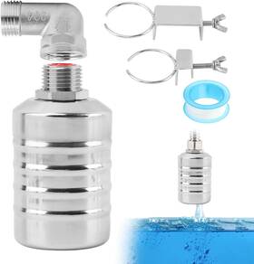 22380305 Houseen Float Valve Upgraded Leakproof 1/2 Inch Water 1 X Inches Silver
