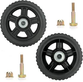 Hovicative 602581039709 6 Inch Lawn Mower Wheel 2 Pack Wheels Kits With Bolts And Nuts - Set Of